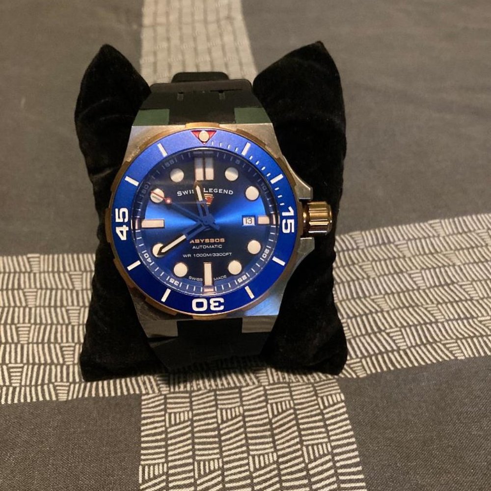 SWISS LEGEND Abyssos 2.0 Swiss Made Automatic Men's Diver Watch Wr1000m
